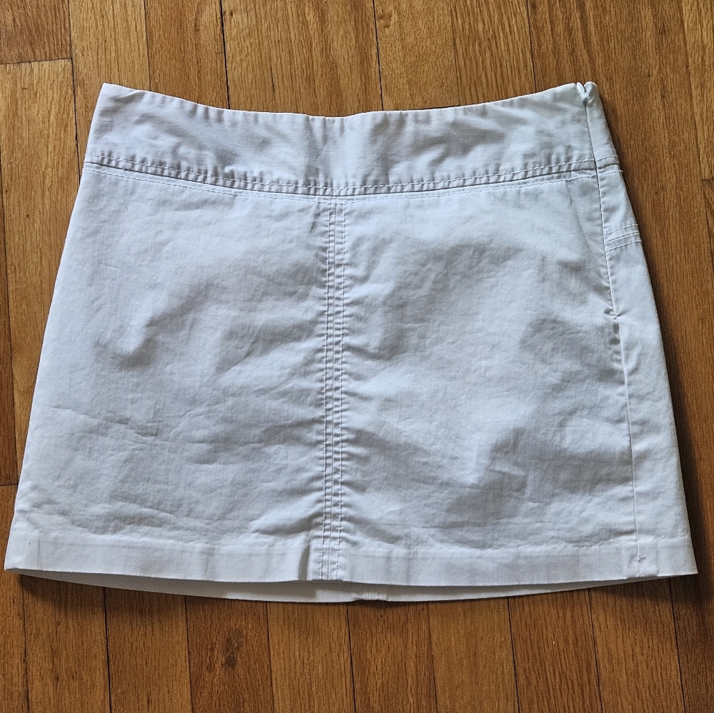 Old NAVY vintage Low Rise White Skirt‎ Sz 1